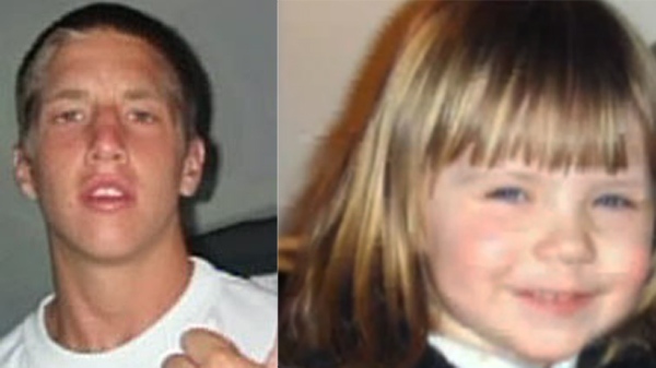 Brandon Pardi, left, was behind the wheel when Bianca Leduc, right, died while playing on her lawn. 