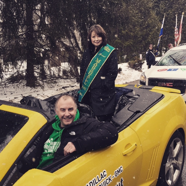 Mutsumi Takahashi was riding in style as the Grand