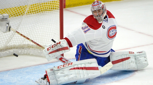 Montreal Canadiens' Carey Price (31) makes a save