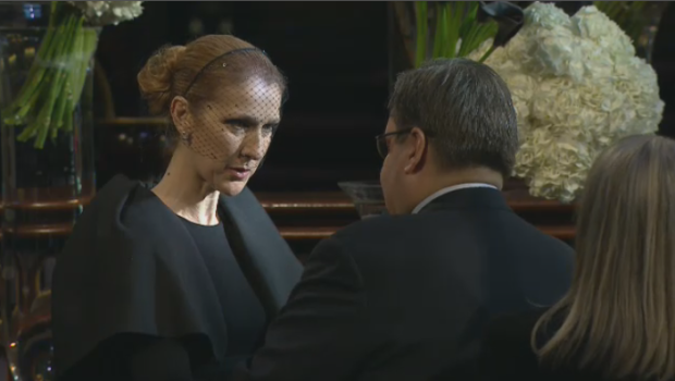 Coderre and Celine Dion chat