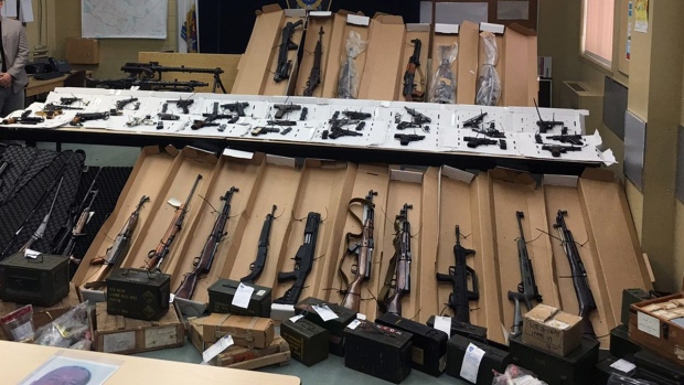 Longueuil police seize massive arsenal from suburban home - CTV News