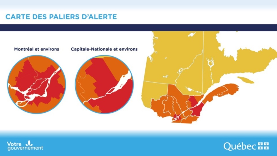 Quebec red zones
