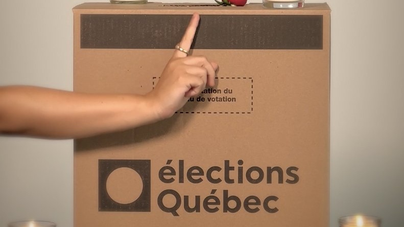 Quebec Election Ballot box