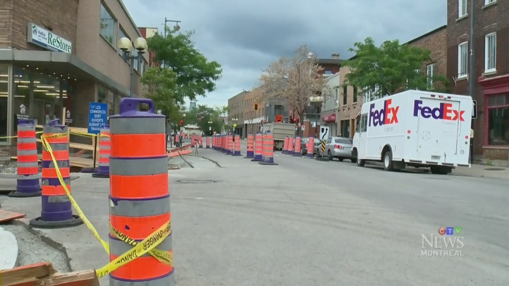 CTV Montreal: Construction cones