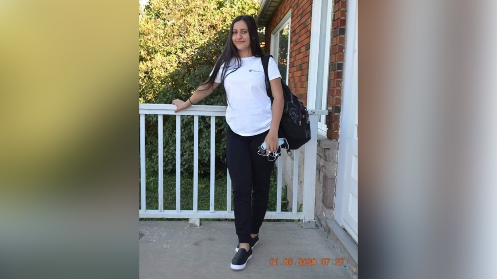 Meriem Boundaoui died in hospital after being shot in a drive-by attack in Montreal's Saint-Leonard borough on Sunday, Feb. 7, 2021. She was 15 years old. (Source: Facebook/Bonjour L'Algérie)