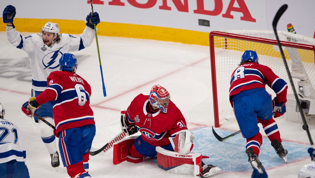 Lightning: Nikita Kucherov without shirt rips Canadiens fans after Cup