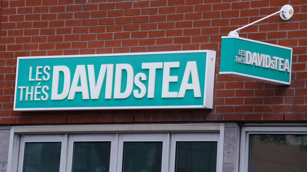 A DavidsTea store is seen in Montreal on Wednesday, July 8, 2020. THE CANADIAN PRESS/Paul Chiasson