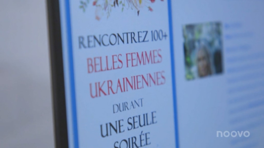 Dating sites like Ukreine.com are seeing a rise in interest from men seeking Ukrainian brides since the start of the war in Ukraine, which is raising some eyebrows. (Source: Noovo Info)