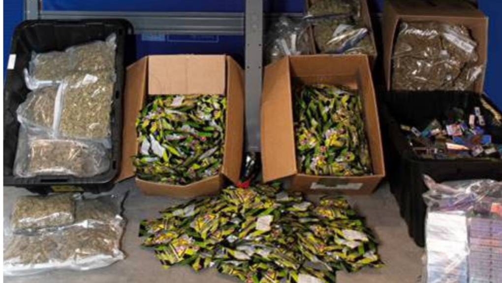 Weed gummy worms were seized in Laval along with multiple bags of loose cannabis. SOURCE: SPL