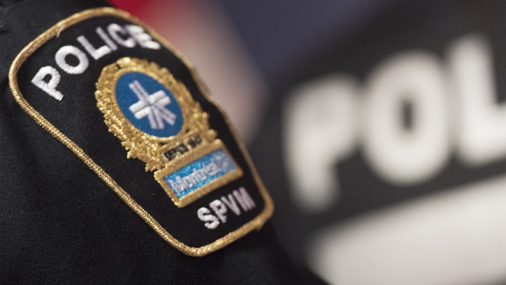 A Montreal Police badge is shown during a news conference in Montreal, Monday, Oct. 7, 2019. THE CANADIAN PRESS/Graham Hughes