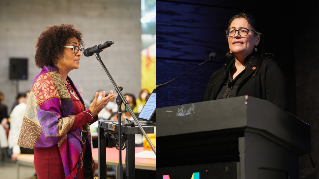 Senator Michèle Audette and former Governer General Michaëlle Jean spoke at the "Forum on Diversity and Inclusion: Uniting to Strengthen the Field," hosted in Montreal, in April 2022. 