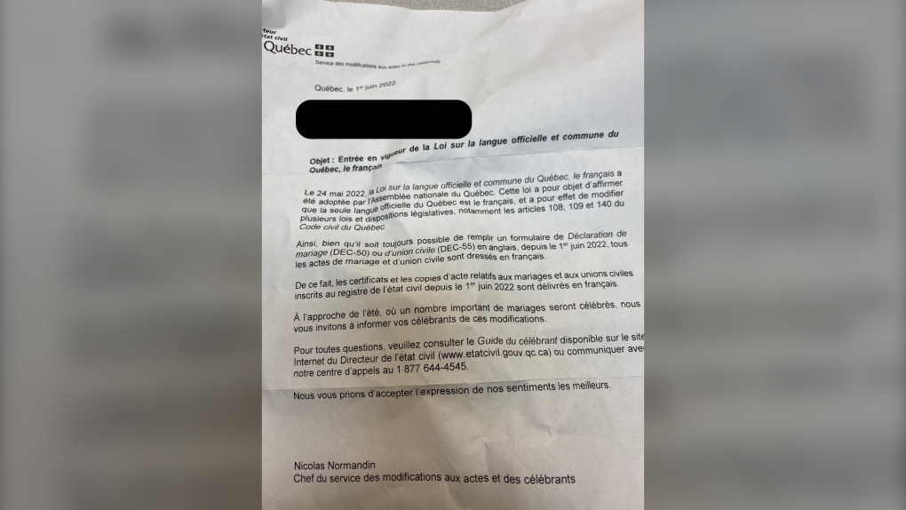 Bill 96: Quebec hanya mengeluarkan surat nikah dalam bahasa Prancis