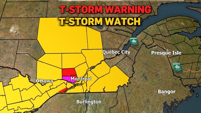 Tornado warning issued for Lachute-Saint-Jerome
