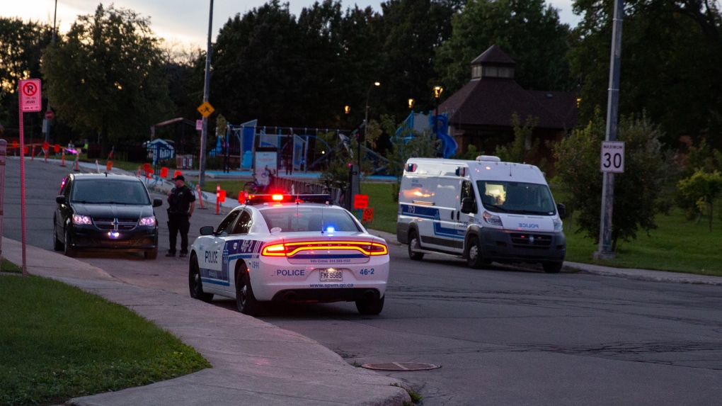 Montreal police are investigating after a 14-year-old boy was stabbed near a high school in Anjou on Sept. 16, 2022 (Photo: Sidney Dagenais)