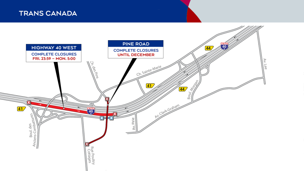 Montreal Roadwork Multiple Road Closures Expected CTV News   Trans Canada Closures 1 6090878 1664541480509 