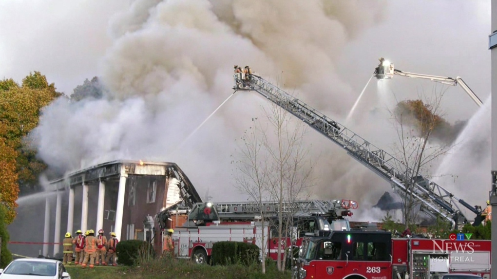 Devastating fire destroys Pointe-Claire funeral home