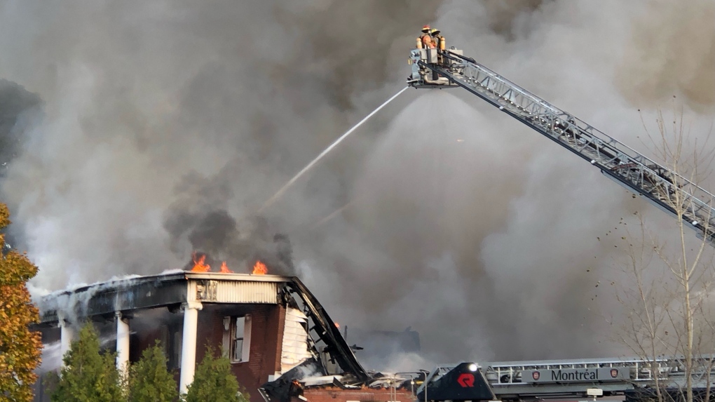 Major fire destroys West Island funeral home CTV News