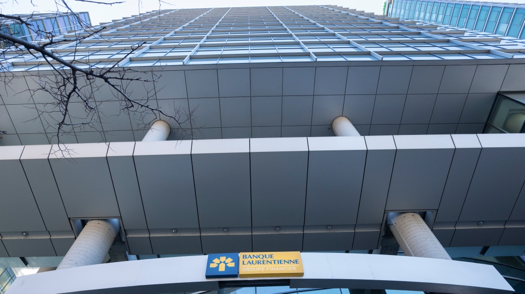Laurentian Bank headquarters is seen Tuesday, April 5, 2022 in Montreal. THE CANADIAN PRESS/Ryan Remiorz