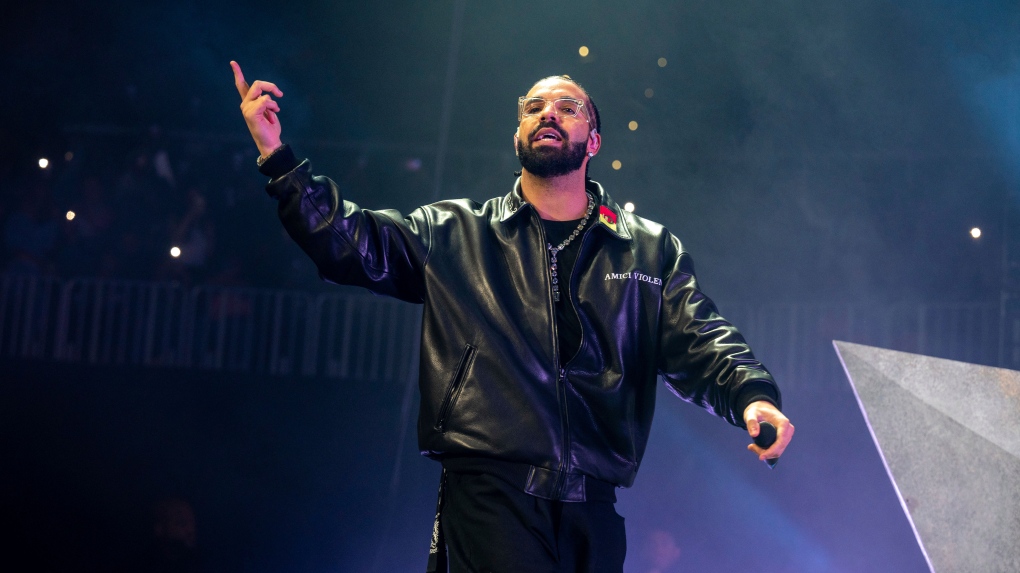 Drake performs on Dec. 9, 2022, in Atlanta. (AP-Photo by Paul R. Giunta/Invision/AP)