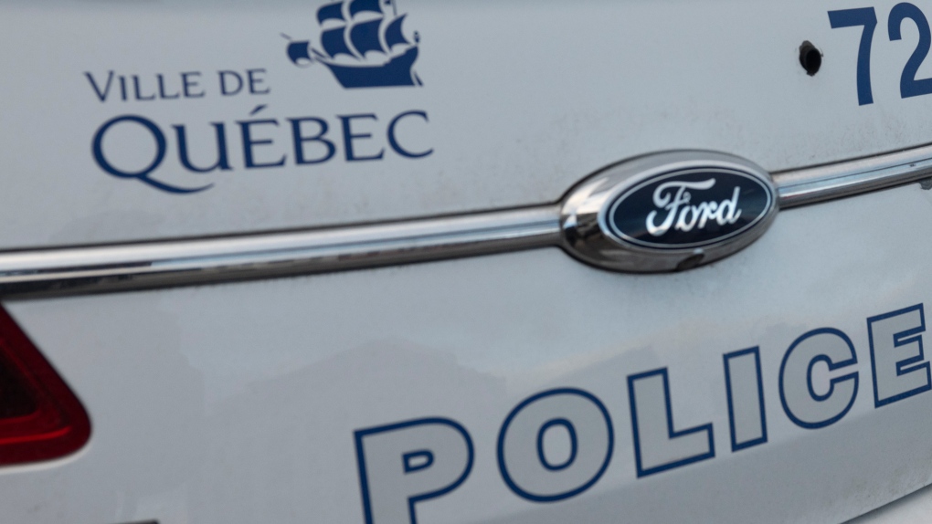 A Quebec City police car is seen in Quebec City, Friday, Dec. 3, 2021. THE CANADIAN PRESS/Jacques Boissinot