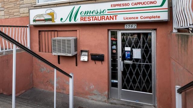 A favorite spot since 1978, Momesso Restaurant in NDG's Little Italy is up for sale. Photo: Andy Vathis (Mark Orsini, real estate broker)