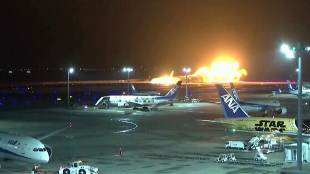 Tokyo crash: How two planes ended up on a runway