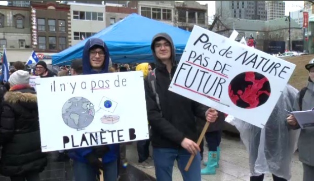 Climate change march in Montreal