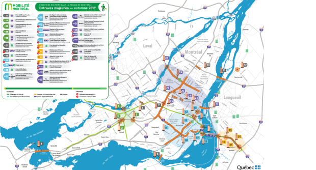 Montreal Fall Construction Map