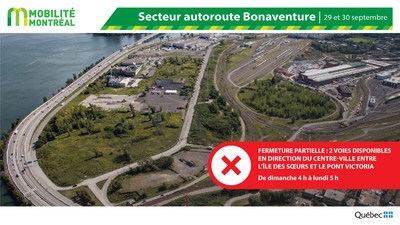 Partial closures on Bonaventure Expressway