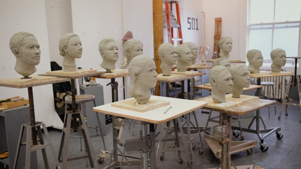 New York Academy Art forensic sculpturing workshop