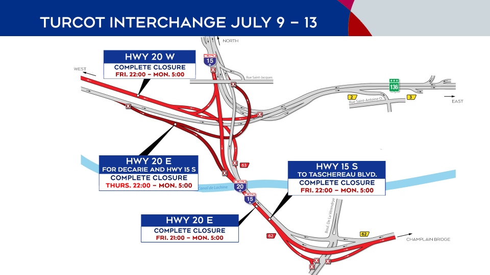 Highway 20 closings July 9-13, 2020