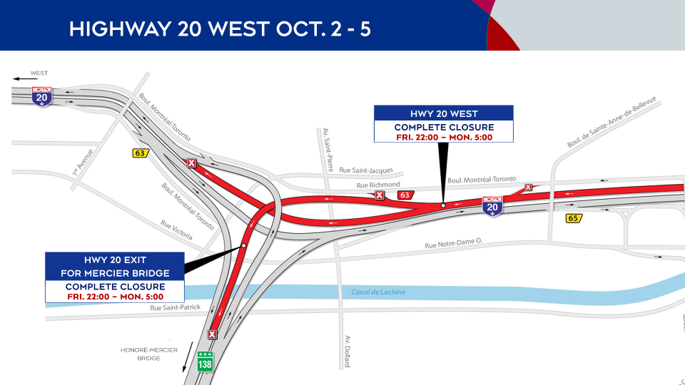 Highway 20 closures Oct. 2-5, 2020