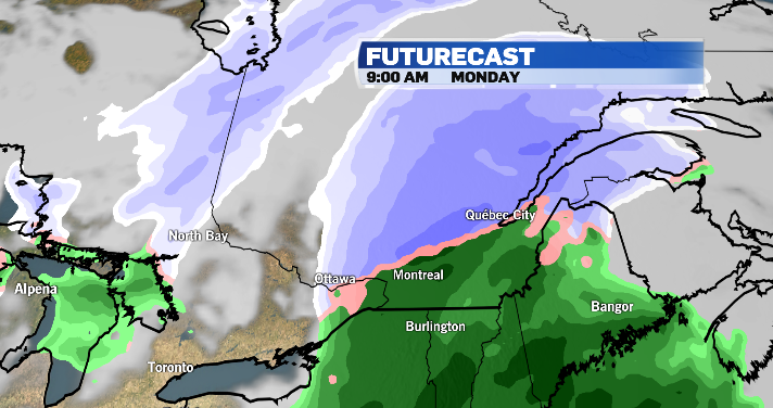 Futurecast for Monday