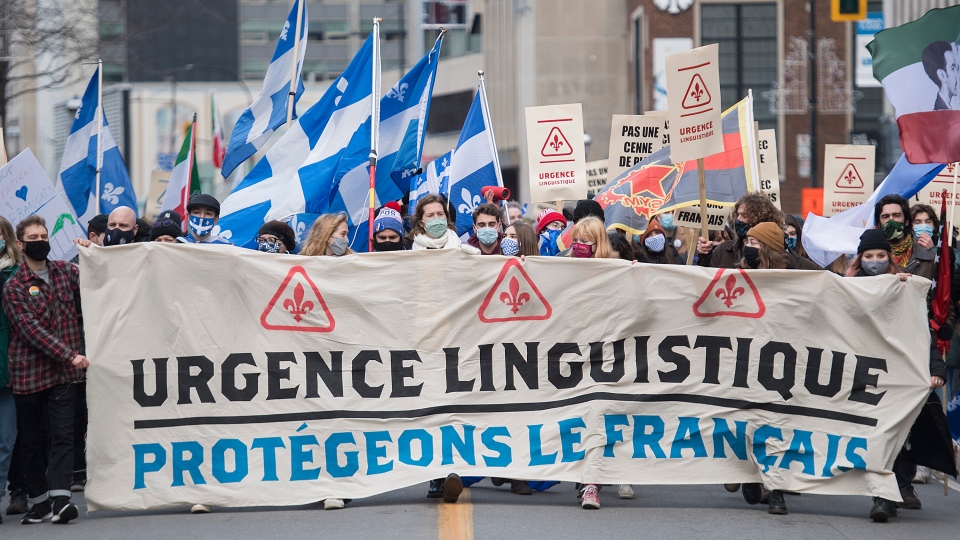 March for French in Montreal