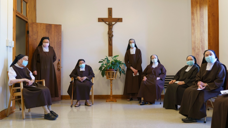 Cloistered nuns get vaccinated