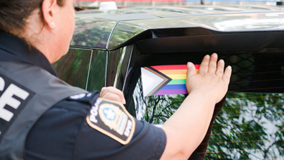 Patrol cars to include pride sticker
