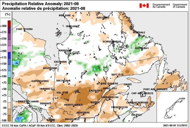 Precipitation anomaly