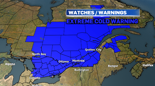 Extreme cold warning