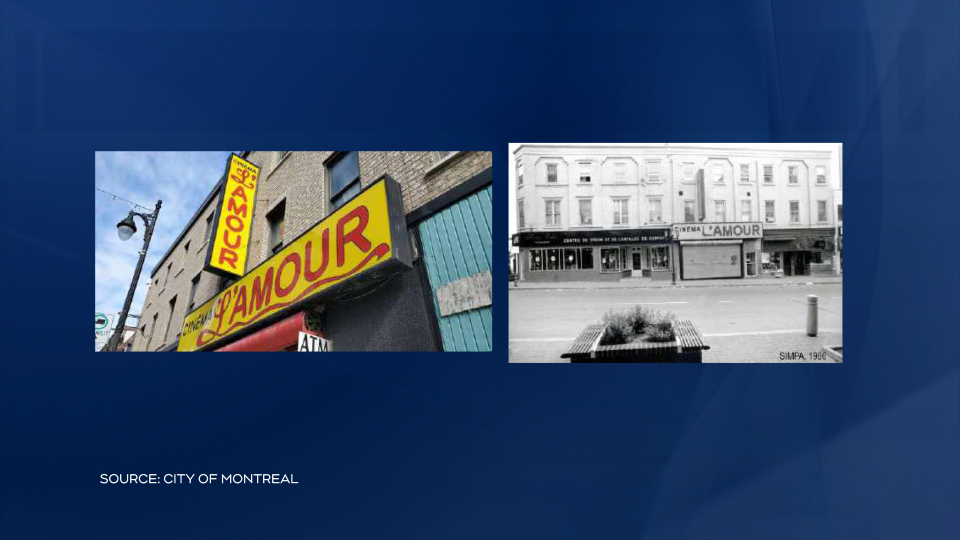 Cinema L'Amour, historic Montreal sign