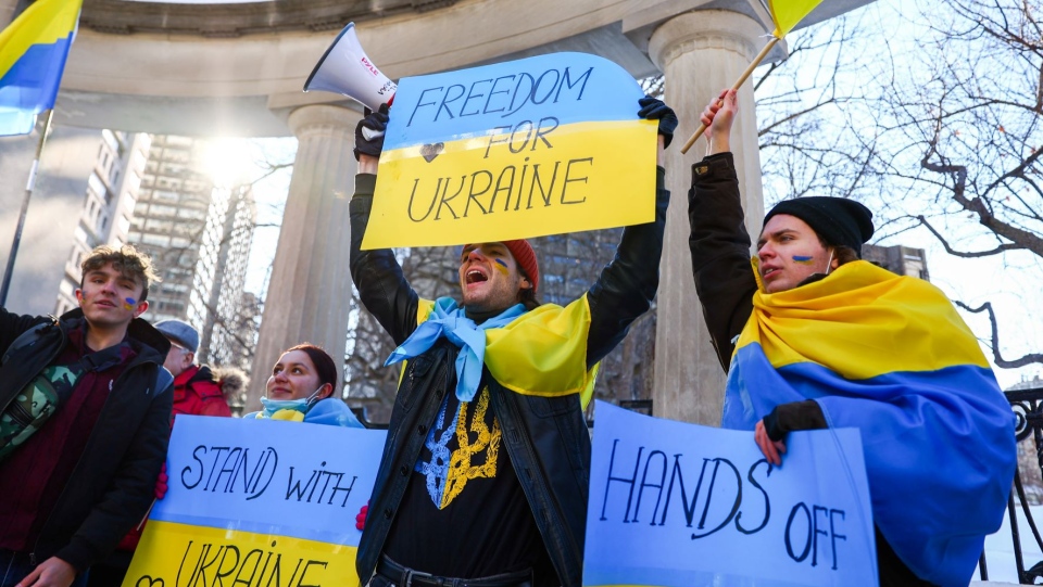 مظاهرة مونتريال أوكرانيا