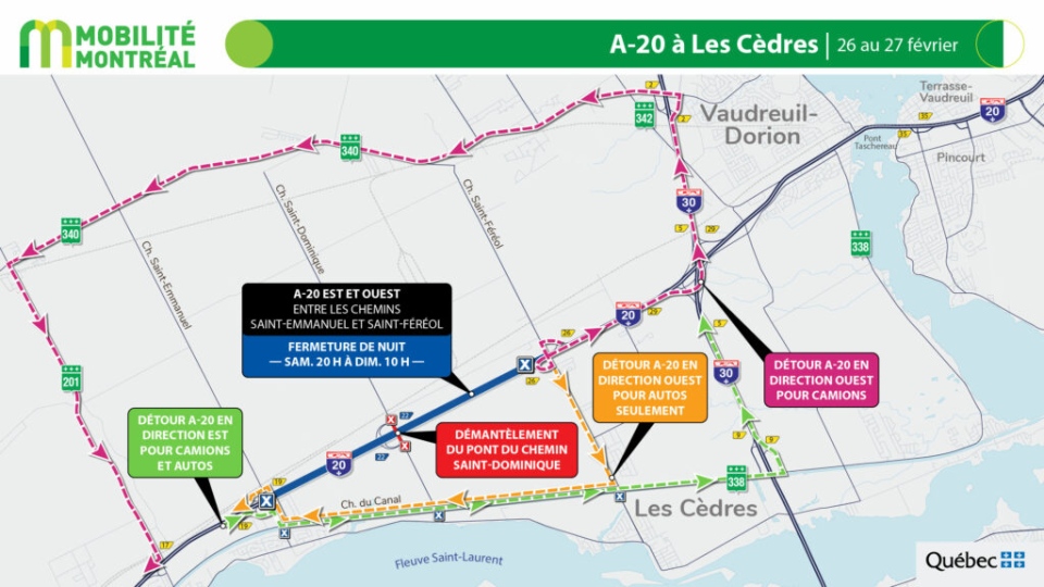 Highway 20 closure