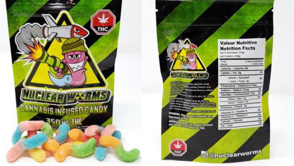 Weed gummy worms