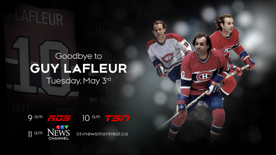 Guy Lafleur gets a hat trick in his final goodbye to Montreal's