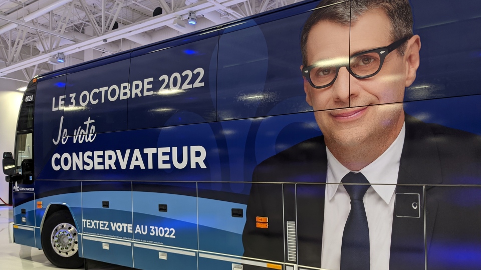 Conservative party bus