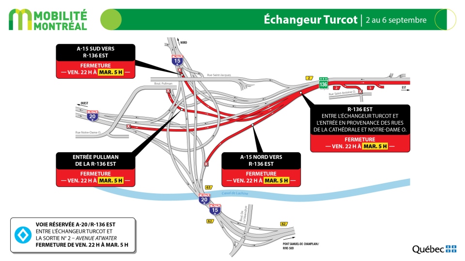 Turcot Interchange closures