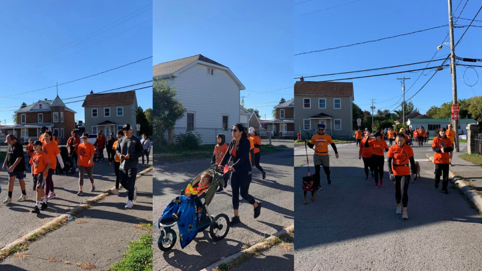 Walk in Kahnawake for Orange Shirt Day