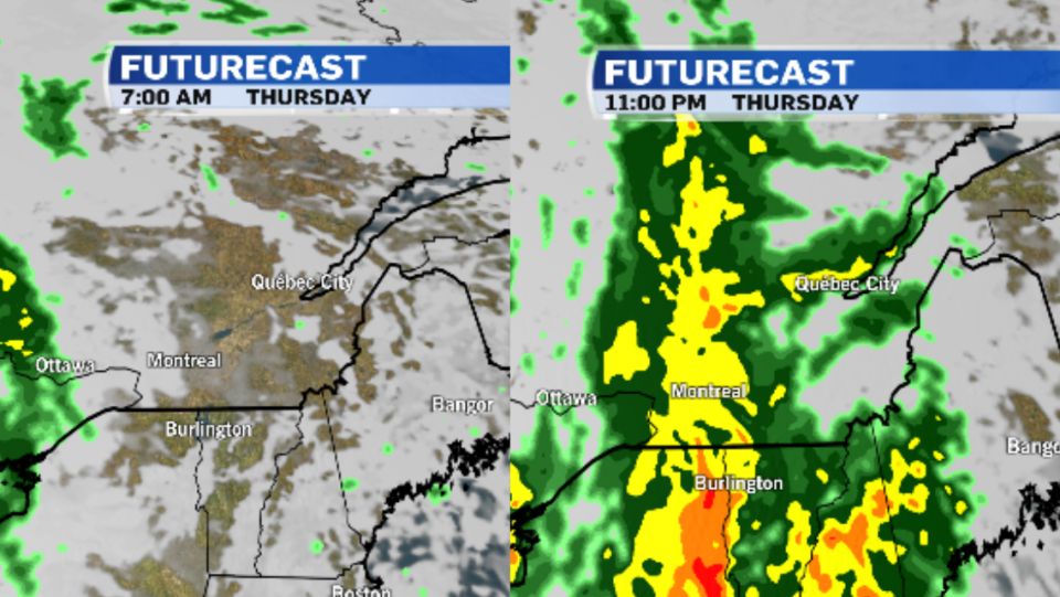 Quebec weather graphic