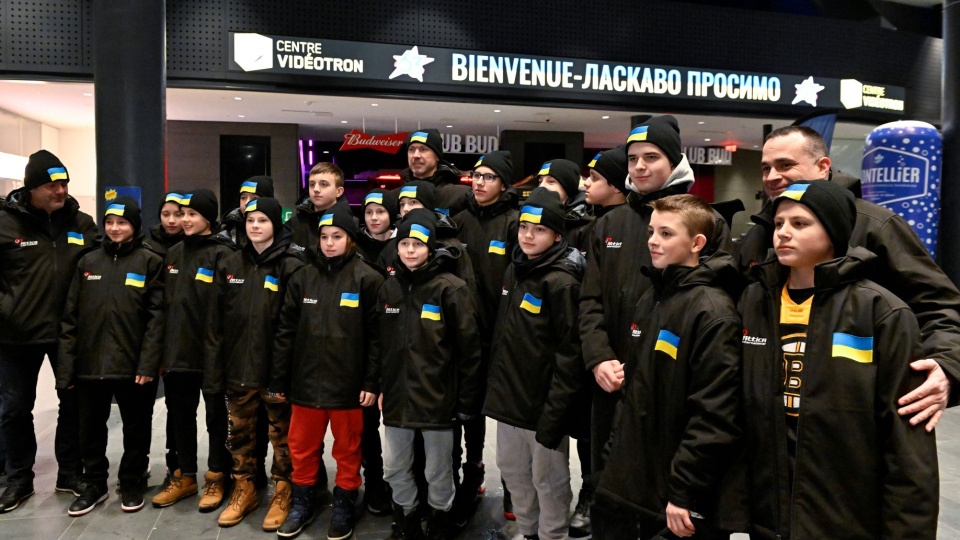 Ukrainian peewee hockey team