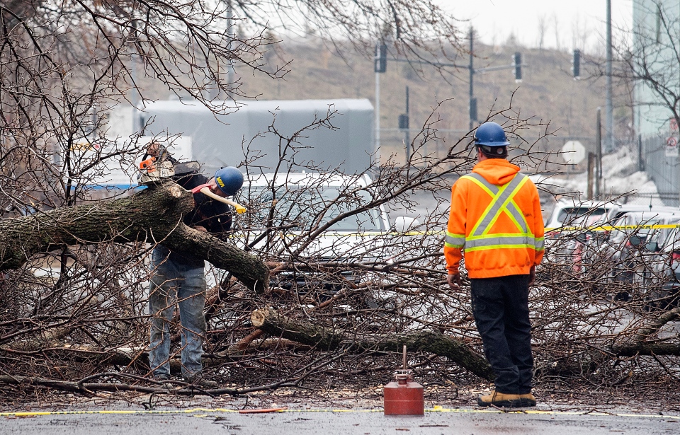 Ice storm Montreal