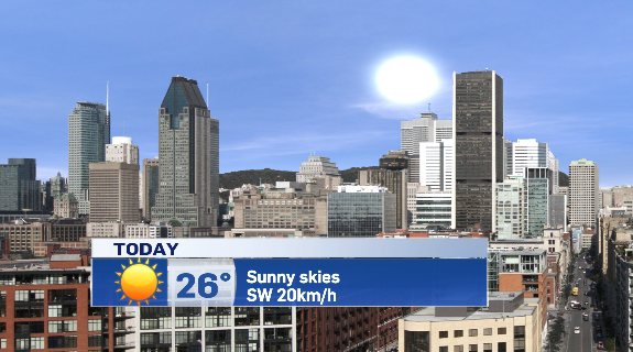 Sunny skies for Montreal